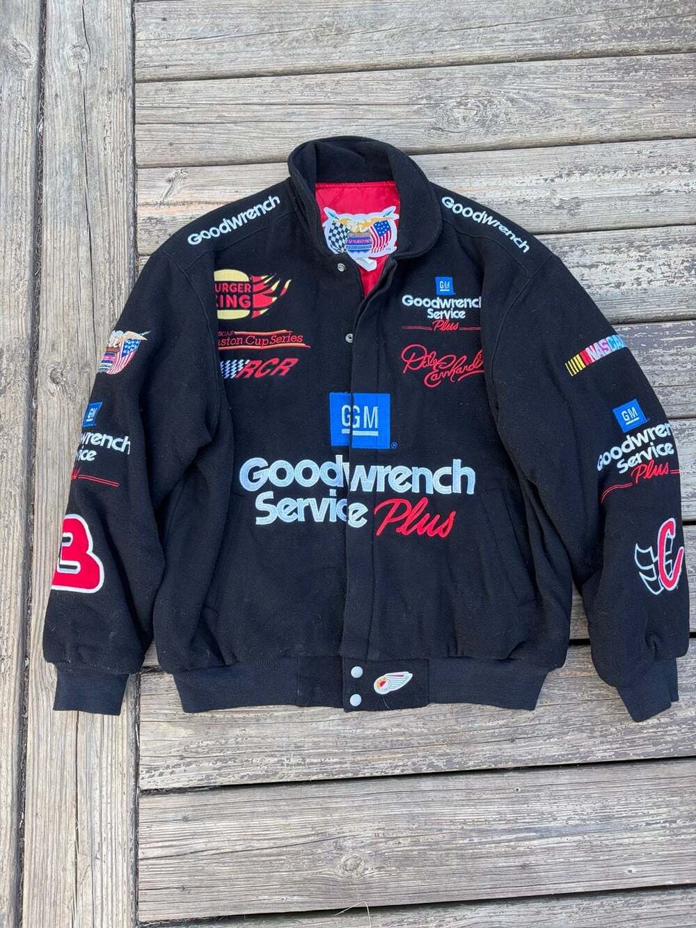 Jeff Hamilton Racing Collection Wool Jacket with Dale Earnhardt Goodwrench